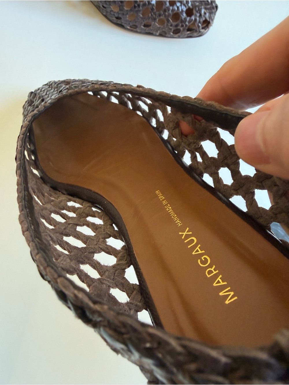 Margaux Woven Paz in Espresso Leather Size 37.5 - Picture 9 of 14